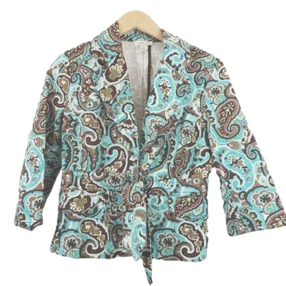 Harold's Paisley blazer coat with tie - Picture 6 of 7